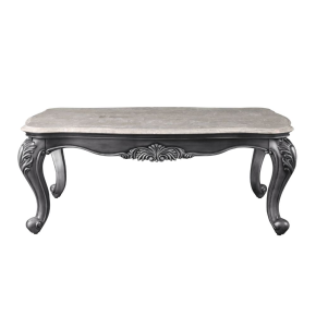 ACME 85345 Ariadne - Coffee Table - Marble & Platinum