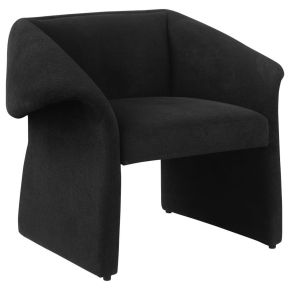 Coaster Fine Furniture 907524 Ramsey - Upholstered Sloped Arm Accent Chair - Black