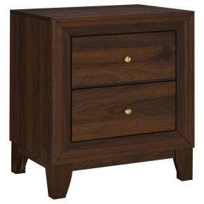 Coaster Fine Furniture 223442 Welsley - 2-Drawer Nightstand Bedside Table - Walnut