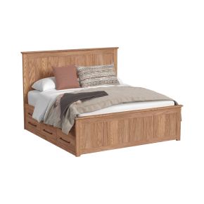 Intercon OP-BR-5850KS-TAU-C Oak Park - King Captain's Bed With 9 Drawers - Taupe