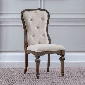 Liberty Furniture 765-C9001S Liberty Furniture 765-C9001S Providence Park - Upholstered Side Chair - Chateau Brown