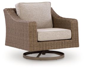 Signature Design by Ashley® PCP790-821 Laguna Heights - Swivel Lounge With Cushion - Beige