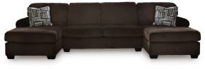 Signature Design by Ashley® PC35603S3 Kimlee - 3-Piece Sectional With Double Chaise - Chocolate
