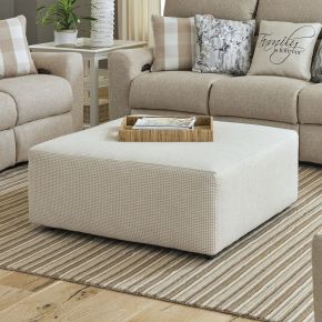 Catnapper 18012-2534/16 Searsport - Castered Cocktail Ottoman - Cement / Tan