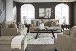 Signature Design by Ashley® 59504/38/35/23/14 Stonemeade - Taupe - 4 Pc. - Sofa, Loveseat, Chair And A Half, Ottoman