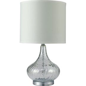 Furniture of America L731207CL Donna - Table Lamp - Clear - Glass