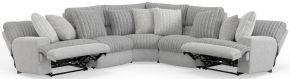 Catnapper 19/34/36/37/38-18 Catnapper 19/34/36/37/38-18 Abraxas - 5 Piece Upholstered Reclining Sectional With 2 Lay-Flat Reclining Seats - Moonstruck