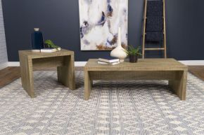 Coaster Fine Furniture 704128-S2 Lynette - 2 Piece Rectangular Coffee And End Table Set - Mango