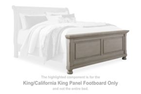Signature Design by Ashley® B733-56 Lettner - King/Cal King Panel Footboard - Light Gray