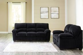 Signature Design by Ashley® 24204/38/35 Simplejoy - 2 Pc. - Sofa, Loveseat - Onyx