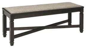 Signature Design by Ashley® D736-00 Tyler Creek - Upholstered Bench - Black / Grayish Brown