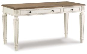 Signature Design by Ashley® H743-134 Realyn - Home Office Lift Top Desk - White / Brown