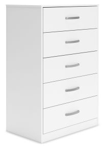 Signature Design by Ashley® EB3477-245 Flannia - White - Five Drawer Chest - 46" Height