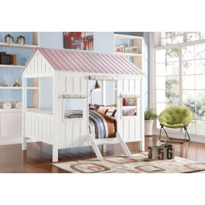 ACME 37695F Spring - Cottage Full Bed - White & Pink