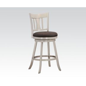 ACME 96214 Tabib - Bar Chair - Fabric & White