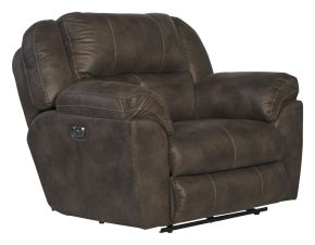 Catnapper 7618907-1300/89 Ferrington - Power Lay Flat Recliner With Power Adjustable Headrest & Lumbar - Dusk