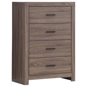 CoasterEveryday 207045 Brantford - 4-Drawer Bedroom Chest - Barrel Oak