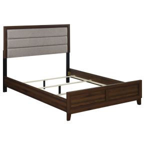 Coaster Fine Furniture 223441Q Welsley - Upholstered Queen Bed - Walnut
