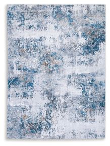 Ashley Furniture R405772 Garyard - 5' x 7' Rug - Blue Multi
