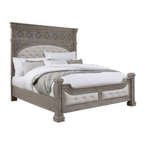 Pulaski Furniture P167-BR-K1 Kingsbury - Queen Panel Bed - Gray