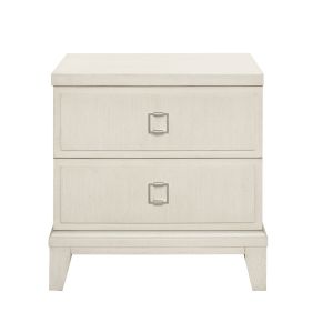 Samuel Lawrence Furniture S916-050 Madison - 2-Drawer Nightstand with USB Port in a Grey-White Wash Finish - Natural