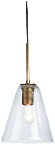 Signature Design by Ashley® L000668 Collbrook - Brass - Glass Pendant Light
