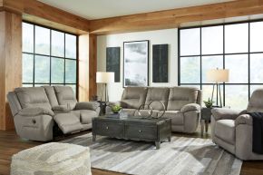 Signature Design by Ashley® 54203/88/94/52 Next-gen Gaucho - Putty - 3 Pc. - Reclining Sofa, Loveseat, Recliner