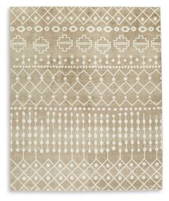 Signature Design by Ashley® R406221 Bunchly - Tan / Brown / Cream - Large Rug