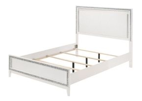 ACME 28447EK Haiden - Eastern King Bed - Led & White Finish