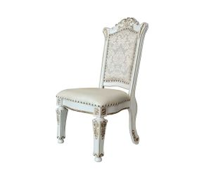ACME DN01348 ACME DN01348 Vendome - Side Chair (Set of 2) - Synthetic Leather & Antique Pearl