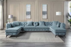 ACME LV01161 Atronia - Sectional Sofa - Deep Green Fabric