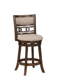 New Classic S1701-CS-CHY New Classic S1701-CS-CHY Gia - Swivel Counter Stool - Cherry / Brown
