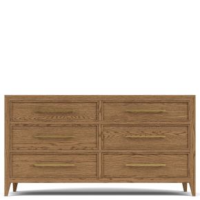 Riverside Furniture 51860 Halbrooke - Six Drawer Dresser - Light Brown