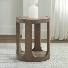Liberty Furniture 306-OT1021 South Bend - Round Chairside Table - Brown