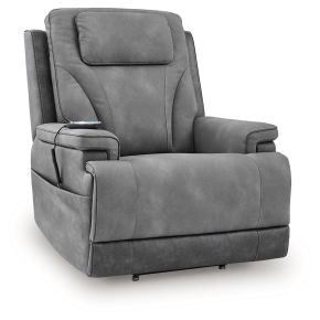 Signature Design by Ashley® PC1210412 4Z-Peaceful Pause - Power Lift Recliner - Slate