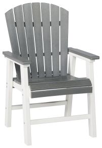 Signature Design by Ashley® P210-601A Transville - Gray / White - Arm Chair (Set of 2)
