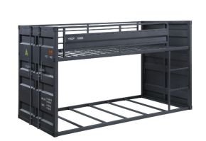ACME 37815 ACME 37815 Cargo - Twin Over Twin Bunk Bed - Gunmetal