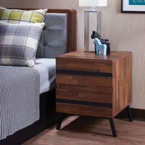 ACME 80622 Karine - Accent Table - Walnut & Black