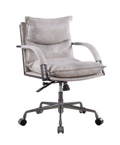 ACME 92537 Haggar - Executive Office Chair - Vintage White Top Grain Leather