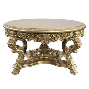 ACME DN01469 Bernadette - Round Dining Table - Gold
