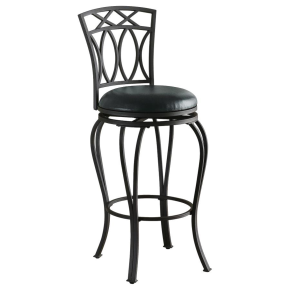 CoasterEveryday 122060 Adamsville - Upholstered Swivel Bar Stool - Black