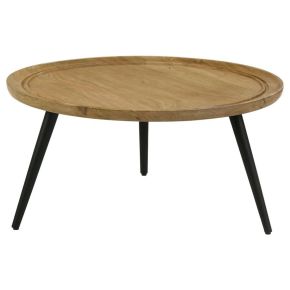 CoasterEssence 736108 Zoe - Round Mango Wood Coffee Table - Natural