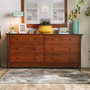 Furniture of America FOA7603D-6D Keizer - 6 Drawer Dresser - Dark Cherry