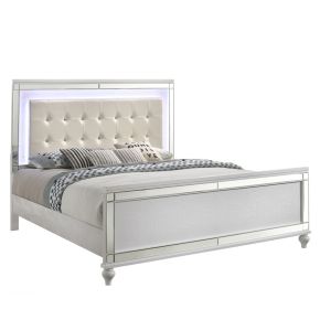 New Classic BA9698W-110 Valentino - 6/6-6/0 King/California King Lighted Headboard - White