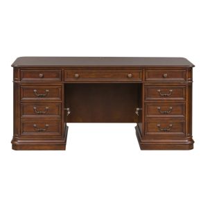 Liberty Furniture 273-HO105T Brayton Manor - Jr Executive Desk Top - Dark Brown
