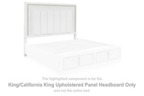 Signature Design by Ashley® B822-58 Chalanna - King/California King Upholstered Panel Headboard - White