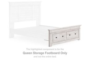 Signature Design by Ashley® PCB1171-54S Makidern - Queen Storage Footboard - Whitewash