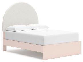 Signature Design by Ashley® B1323B13 Wistenpine - Full Upholstered Panel Bed With Side Storage - Blush