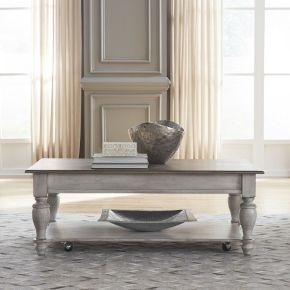 Liberty Furniture 303W-OT1010 Ocean Isle - Rectangular Cocktail Table - White