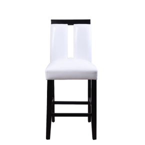 ACME 70657 Bernice - Counter Height Chair (Set of 2) - White PU & Black
